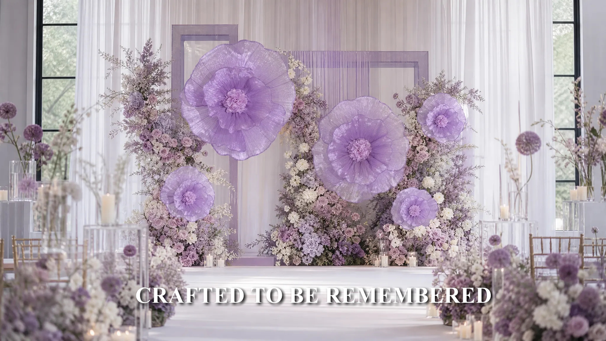 How to Style Fabric Flowers for a Modern Luxury Wedding