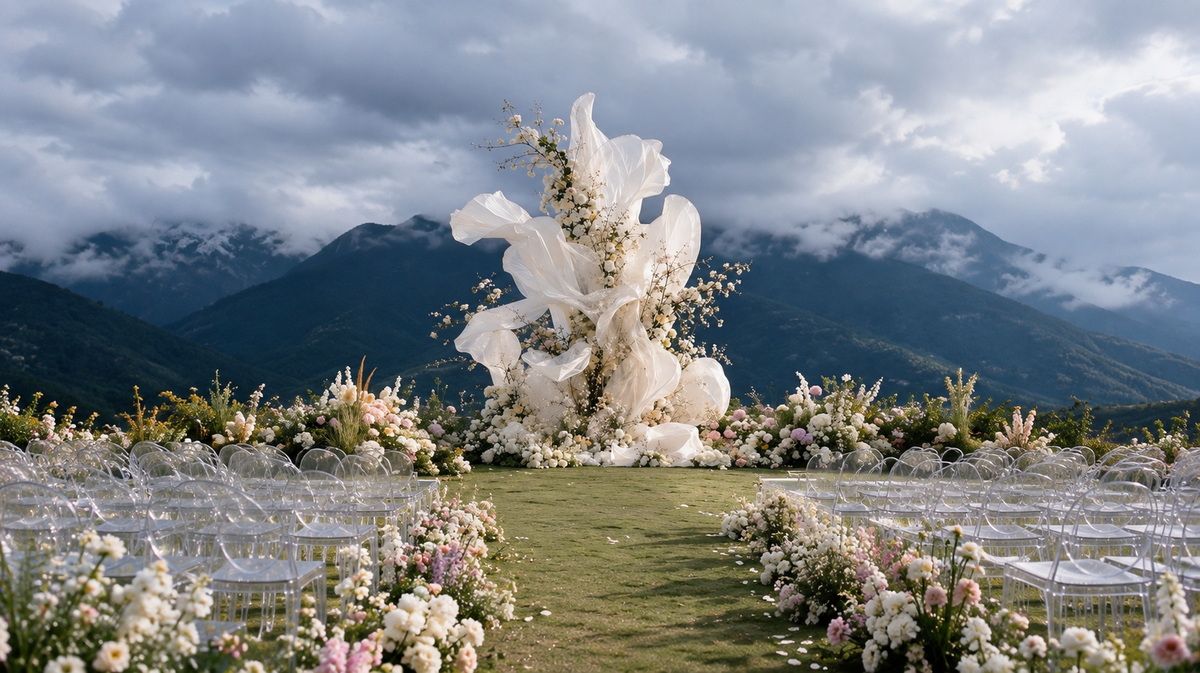 The New Wedding Maximalism: Why Fabric Flowers Are Turning Wedding Spaces Into Art