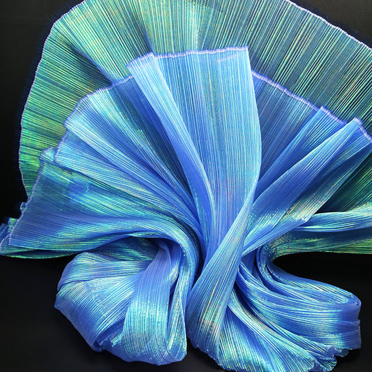 Mermaid-Tail Pleated Fabric