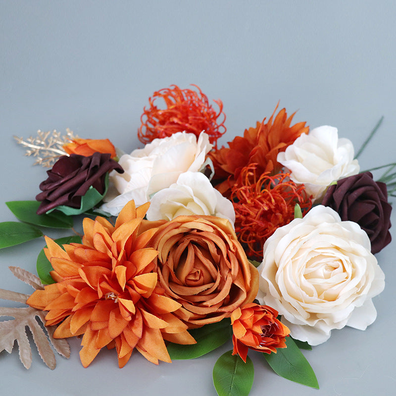 Wedding Flower Box Champagne Orange Flower