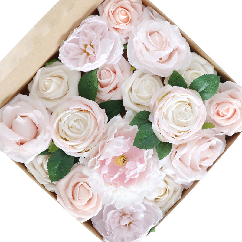 Wedding Flower Box Pale Pink Rose Peony