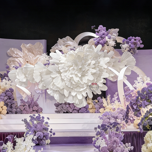 Flowerva "Flowers Blooming on the Clouds" Wedding Art Installation