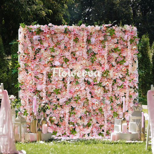 Flowerva Whisper of Love Wedding Flower Wall Party Scene Background Wall