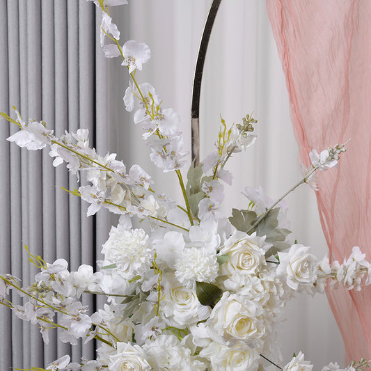 Flowerva arched new floral wedding background wall