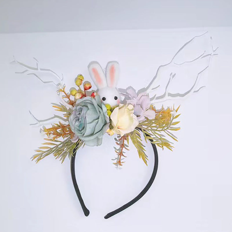 Mori White Twig Hairband Christmas Headband