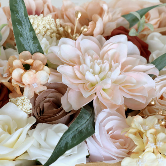 Wedding Flower Box Light Pink Champagne Rose