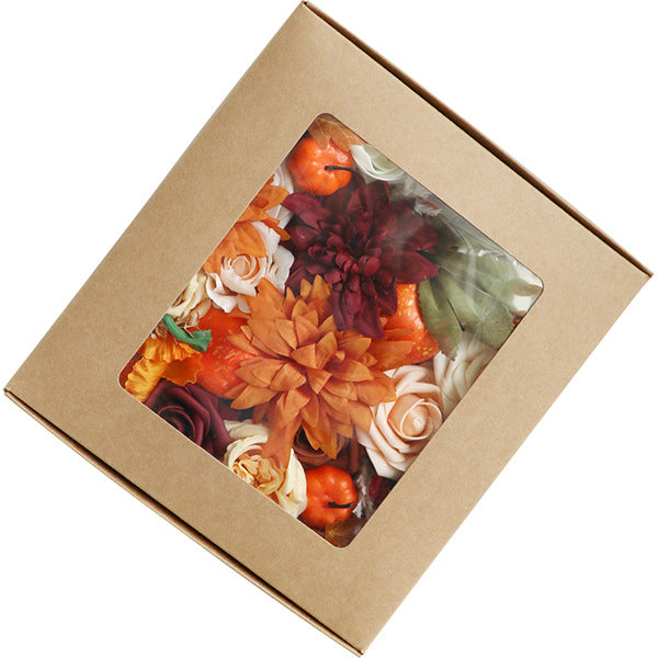 Boîte à fleurs de mariage Citrouille rose