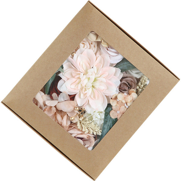 Boîte à fleurs de mariage Rose clair Champagne Rose