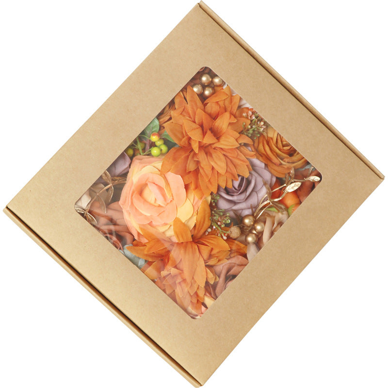 Wedding Flower Box Orange Rose