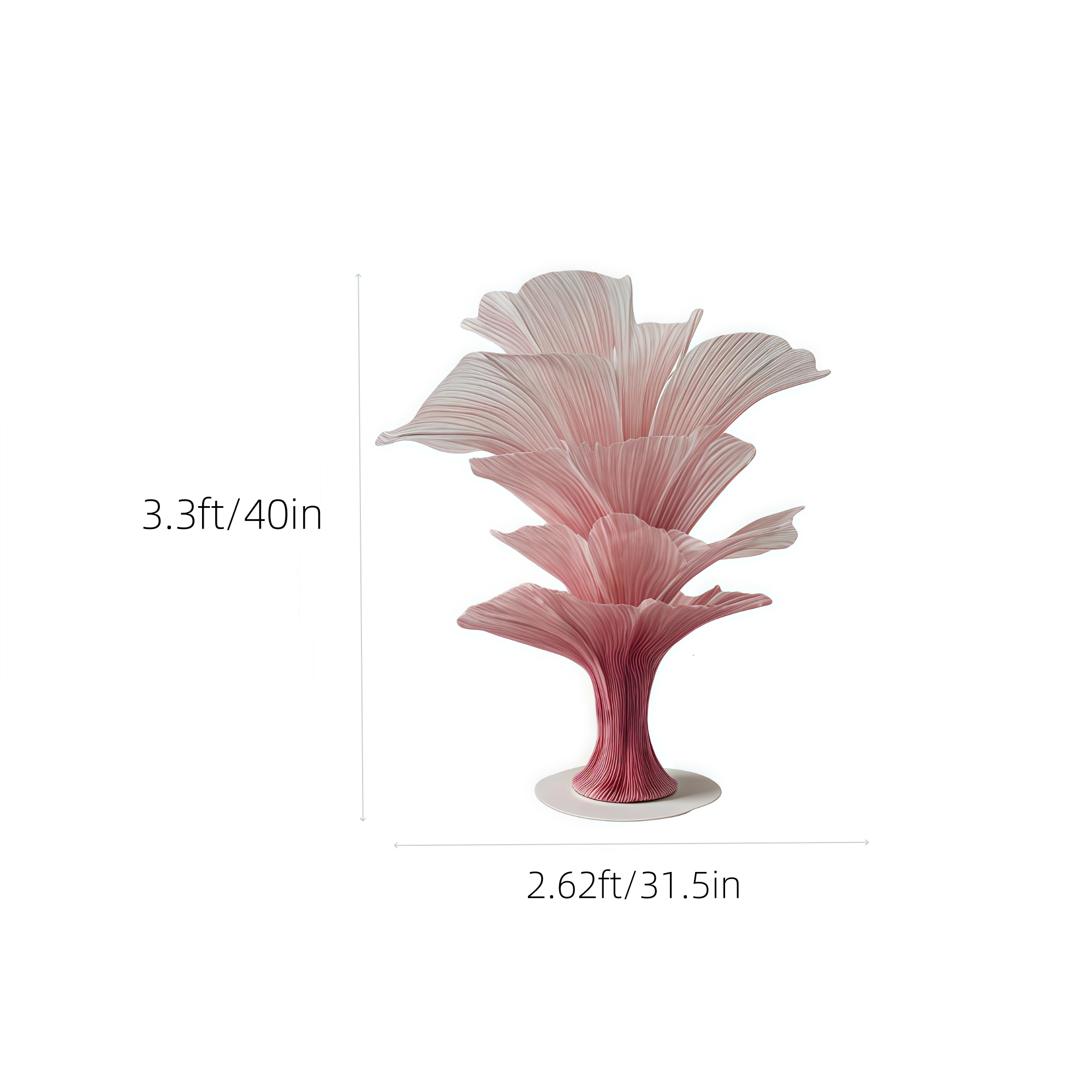 Flowerva "Romantic Light" Table Flower Wedding Decoration/Home Decor