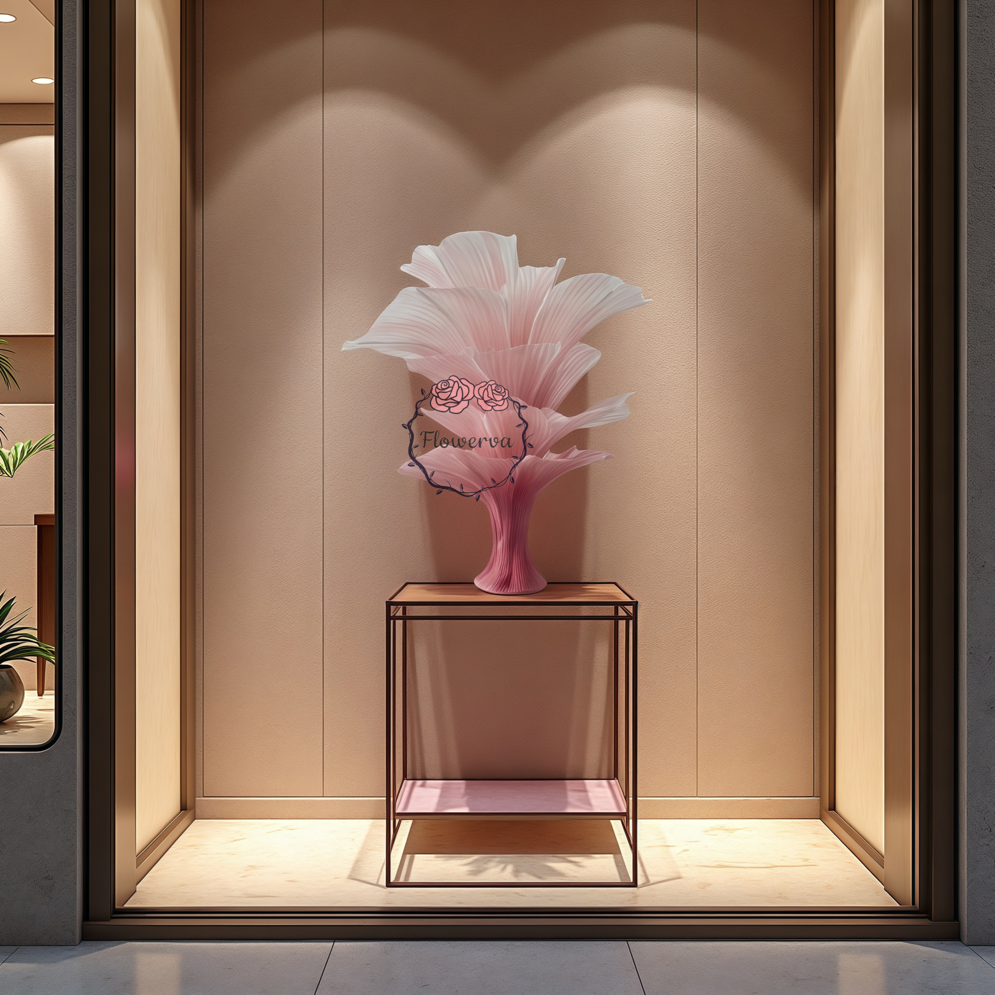 Flowerva "Romantic Light" Table Flower Wedding Decoration/Home Decor