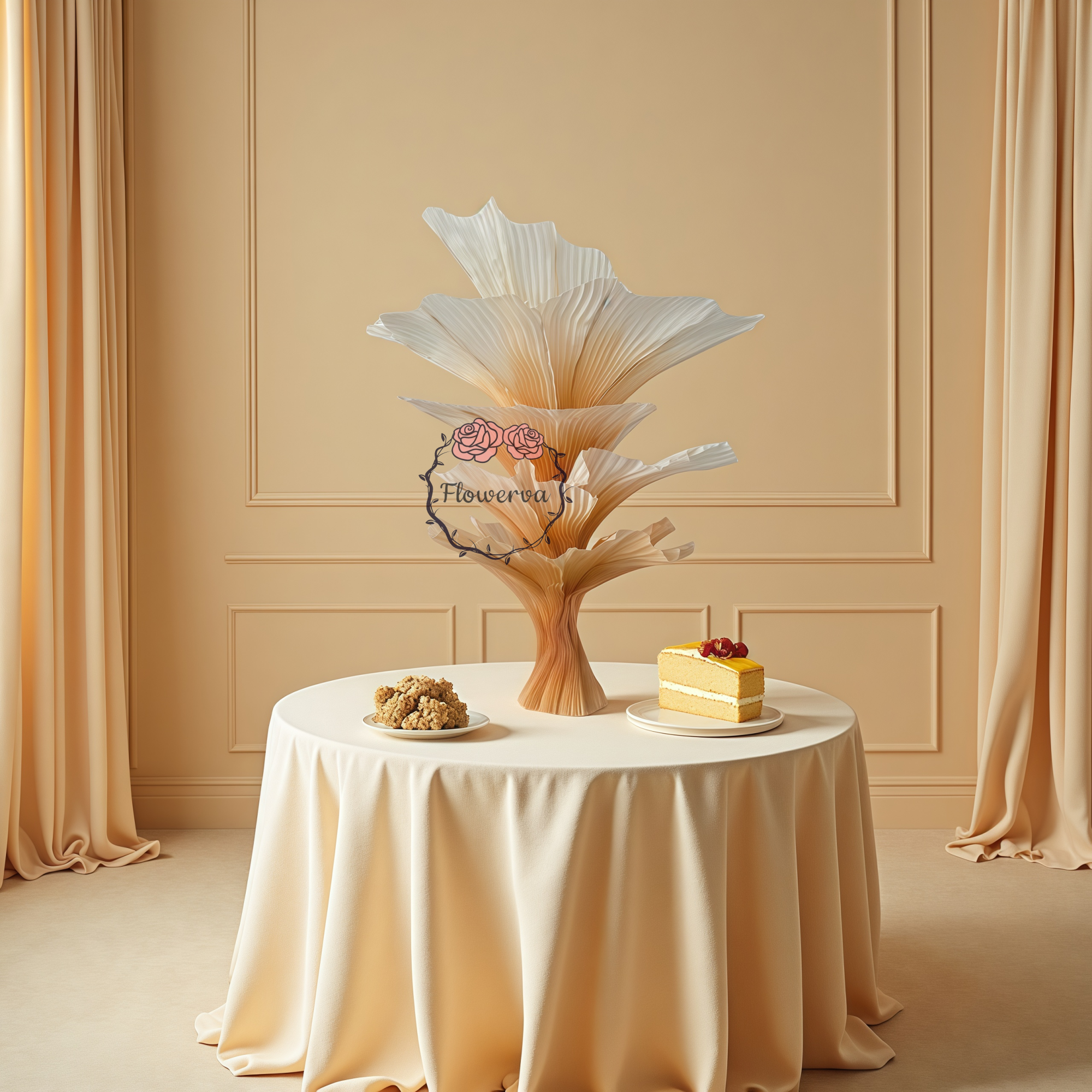 Flowerva "Romantic Light" Table Flower Wedding Decoration/Home Decor