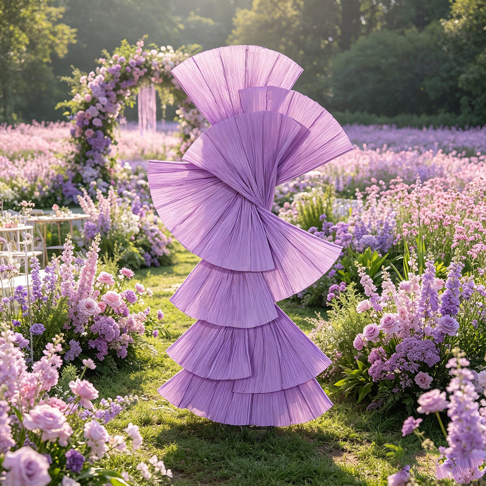 Flowerva Retro Fan Shaped Design Wedding&Event Decoration