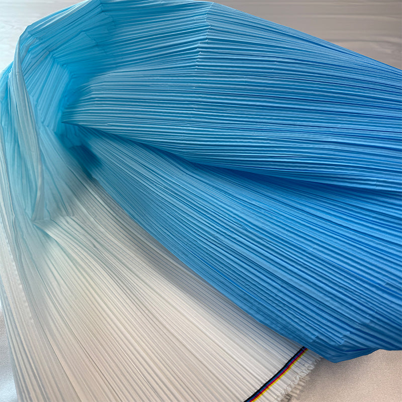 Flowerva Pleated Gradient Color Textured Fabric Handmade DIY Decoration