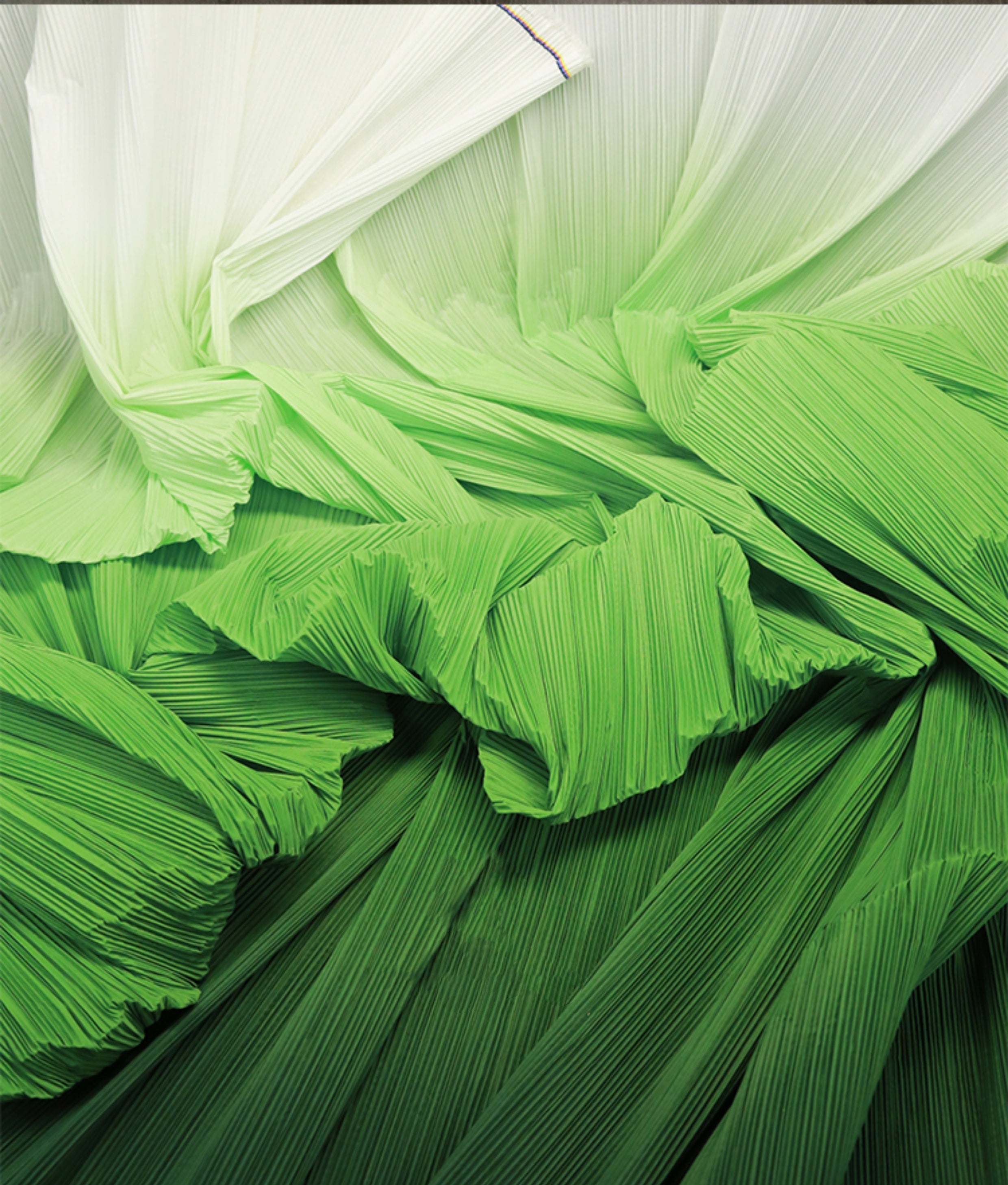 Flowerva Pleated Gradient Color Textured Fabric Handmade DIY Decoration