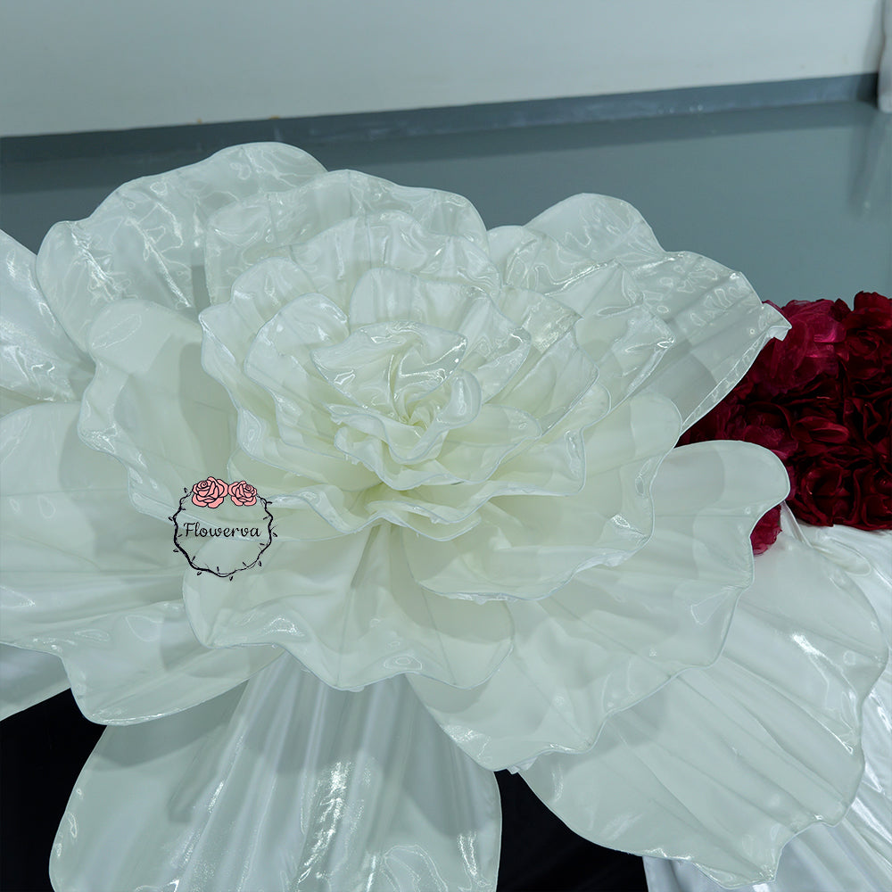 Flowerva Opulent Satin Atelier Installation Wedding Decor