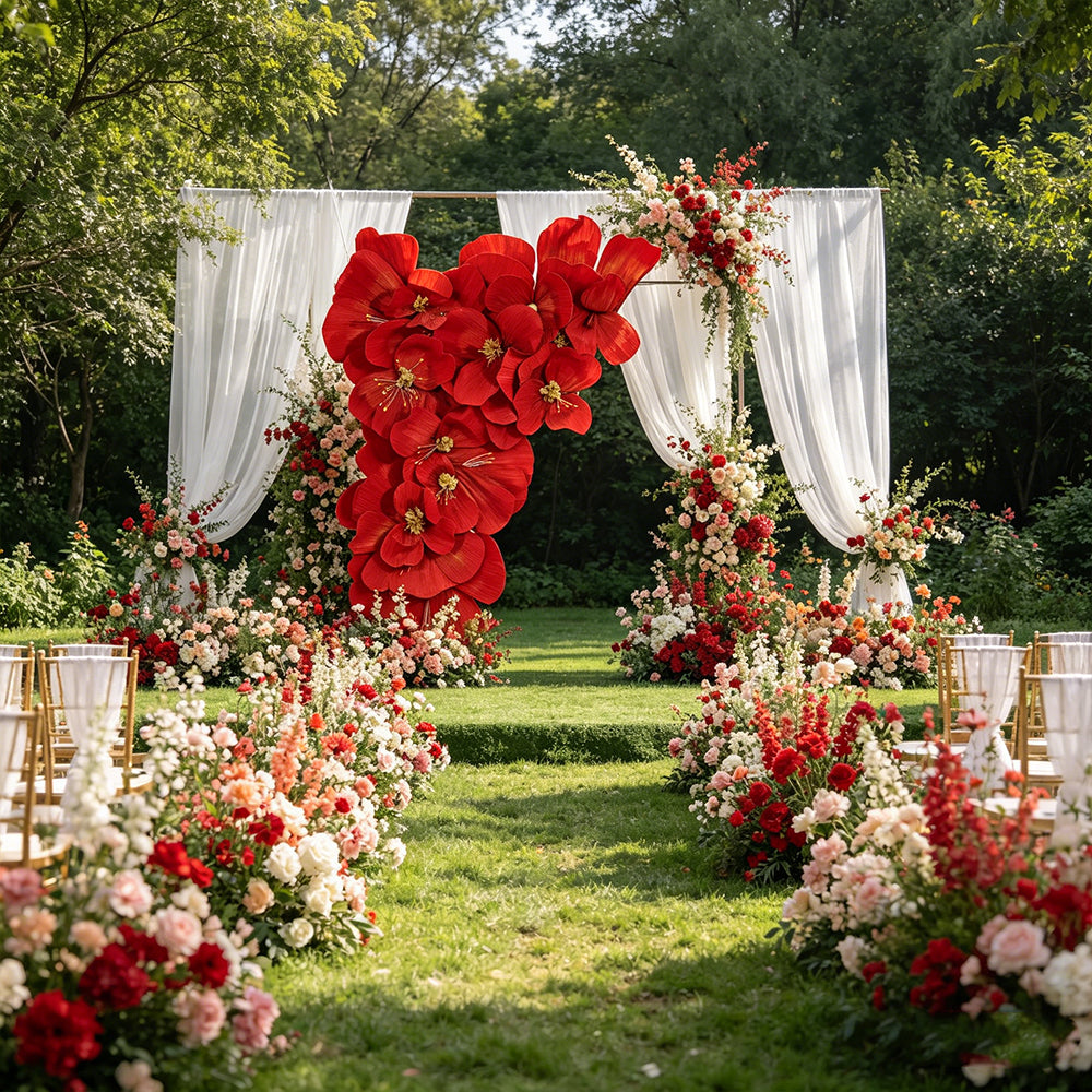 Flowerva Scarlet Cascade Orchid Wedding Decor