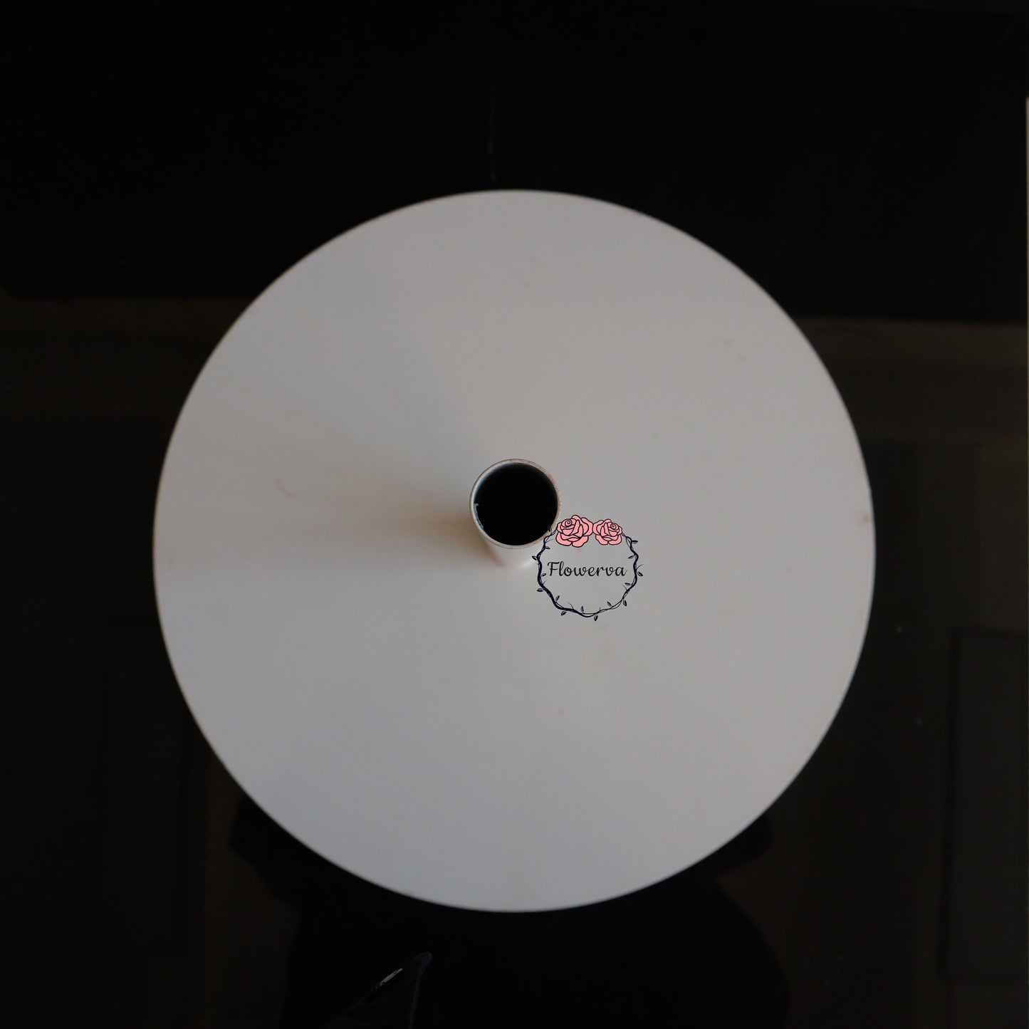 Flowerva Sturdy Matte White Base Stand