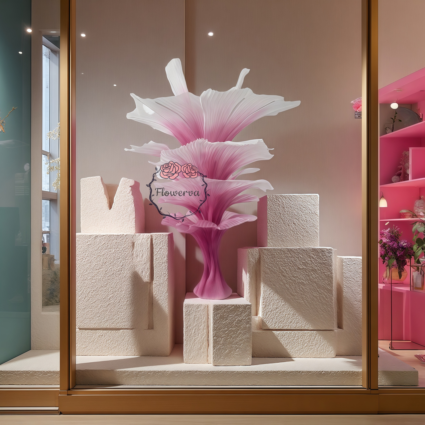 Flowerva Cardamom Purple Table Flower Wedding Table Centerpiece