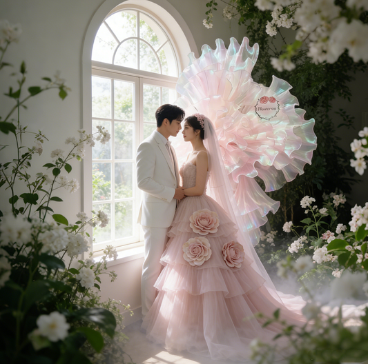 Flowerva Fantasy Soft Pink Flower Petals Styling