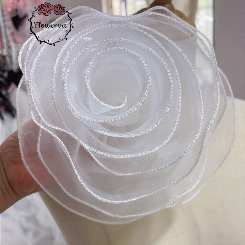 Flowerva Super Fluffy Organza Flower Wedding Decor