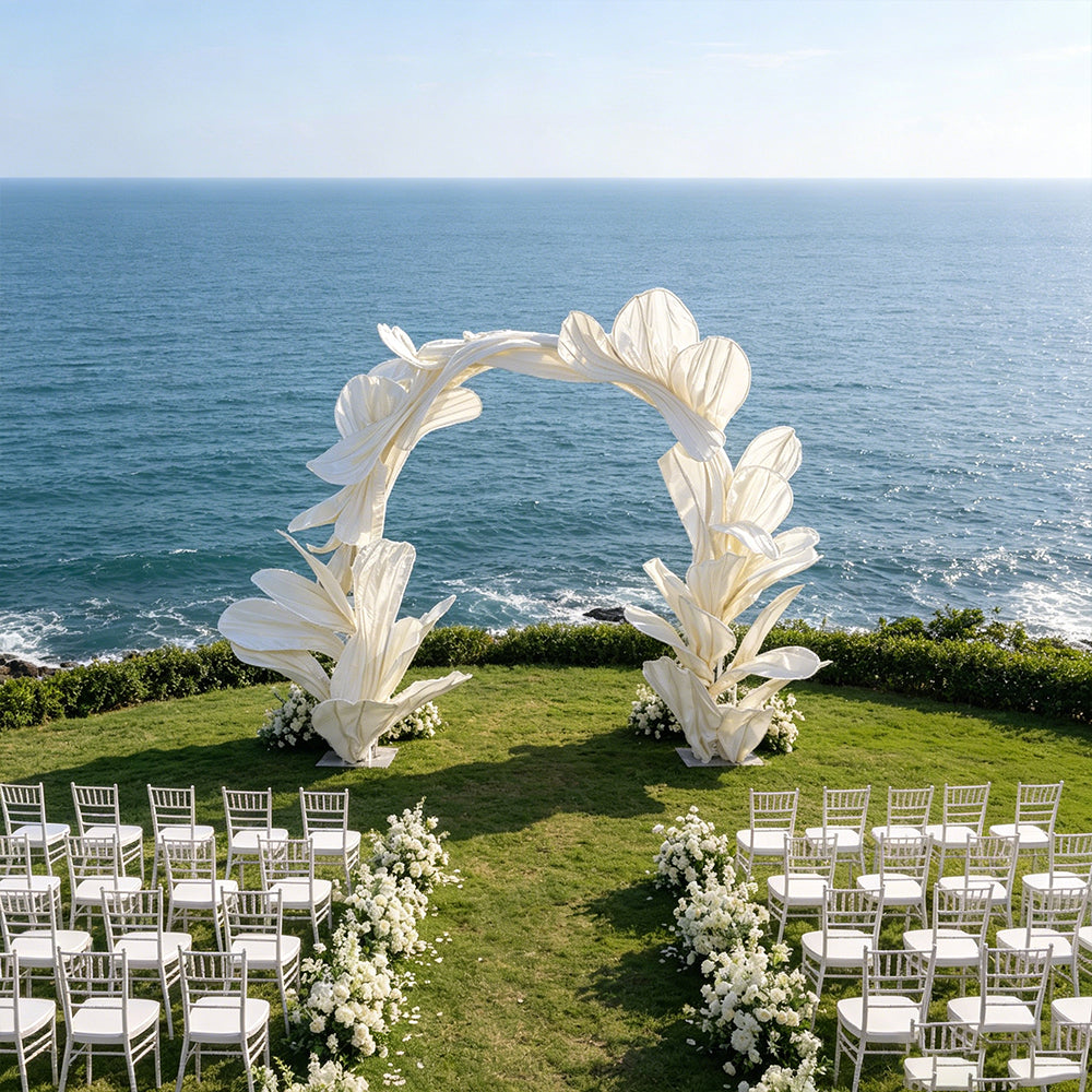 Flowerva Sculptural Petal Arch Wedding Decoration