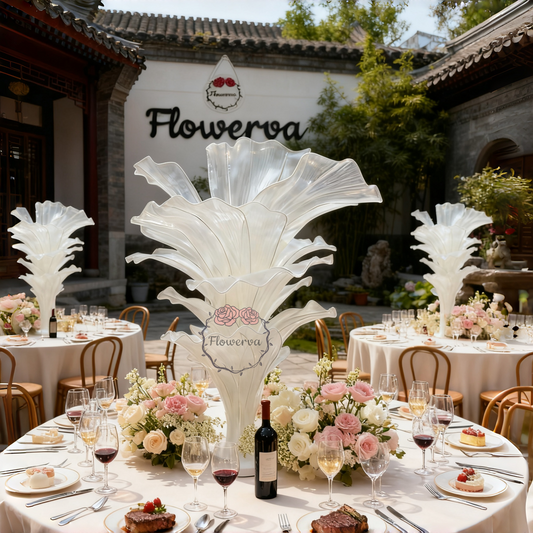 Flowerva Height Fabric Table Flower Wedding Decor(Without Flowers)