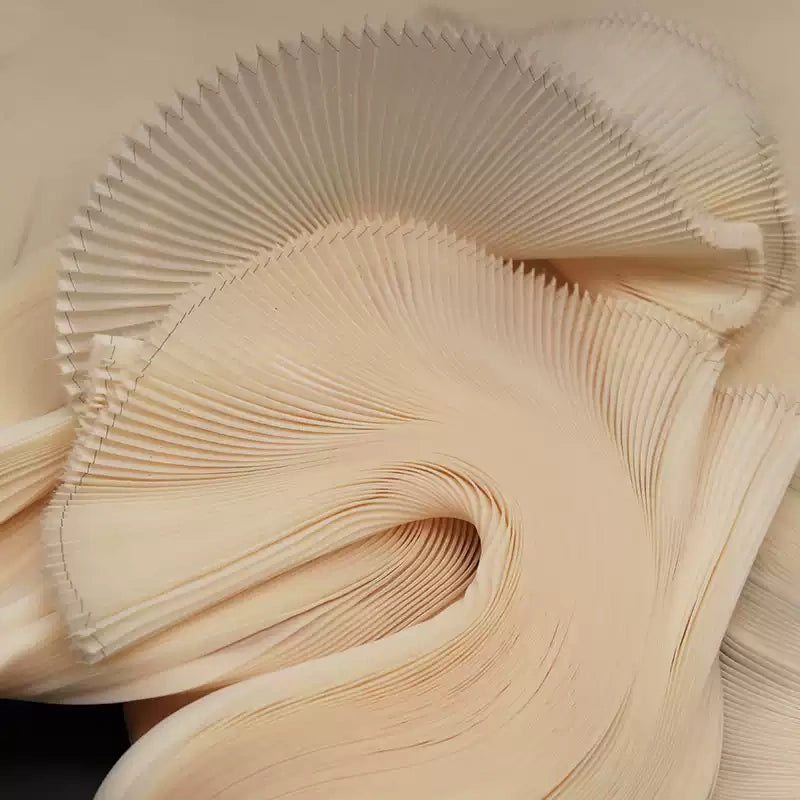 Tissu plissé en Organza plissé rose, tissu plissé en Organza pour robe de scène faite à la main, conception de tissu Unique