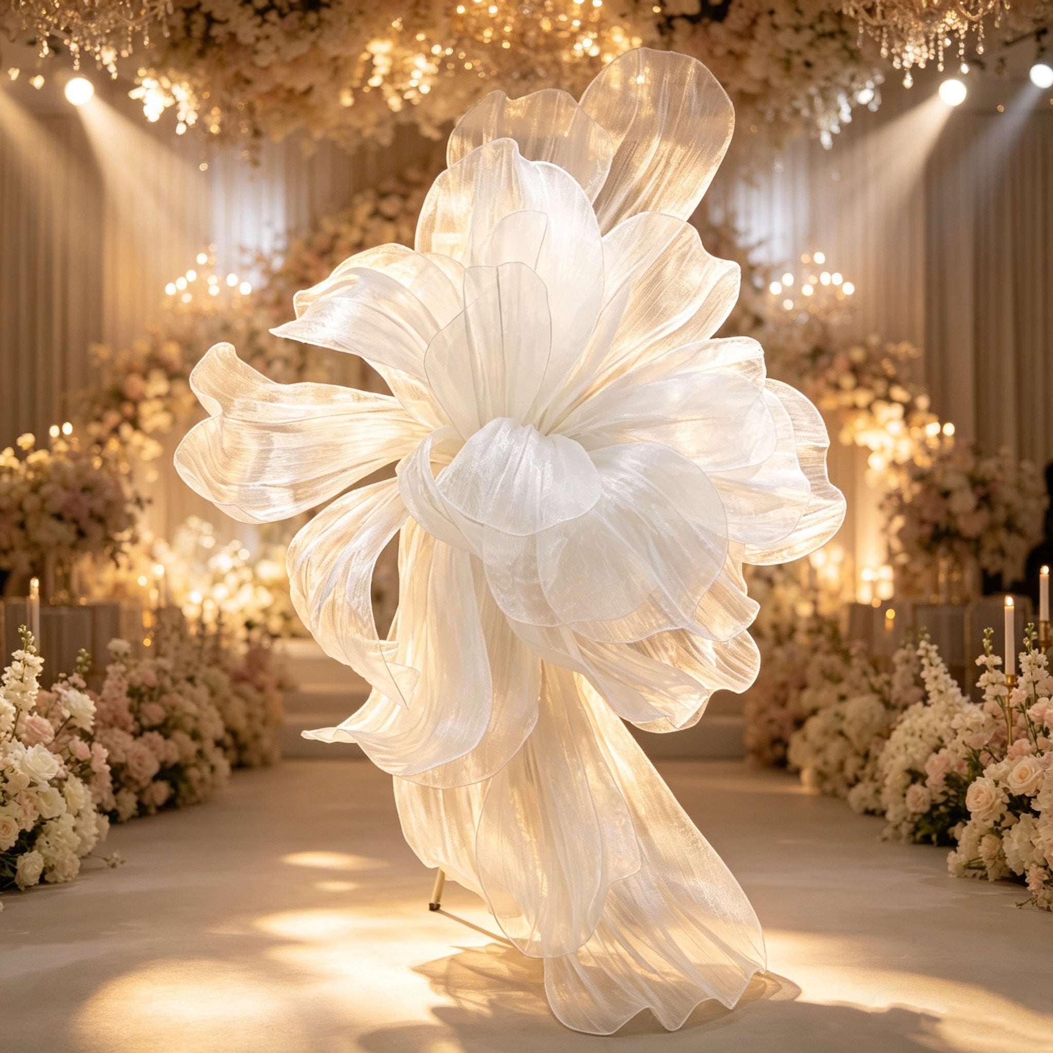 Flowerva Cloud Veil Oversized Statement Bloom