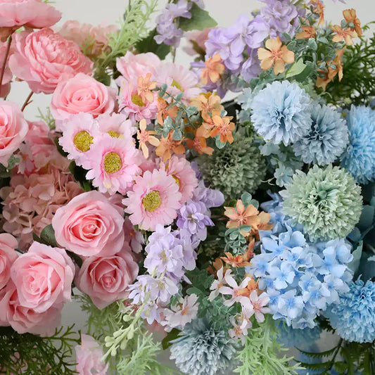 Flowerva Simulated Rose Garden Scenery Arches Wall mounted Flower Wedding&Party&Event Arrangement Decoration