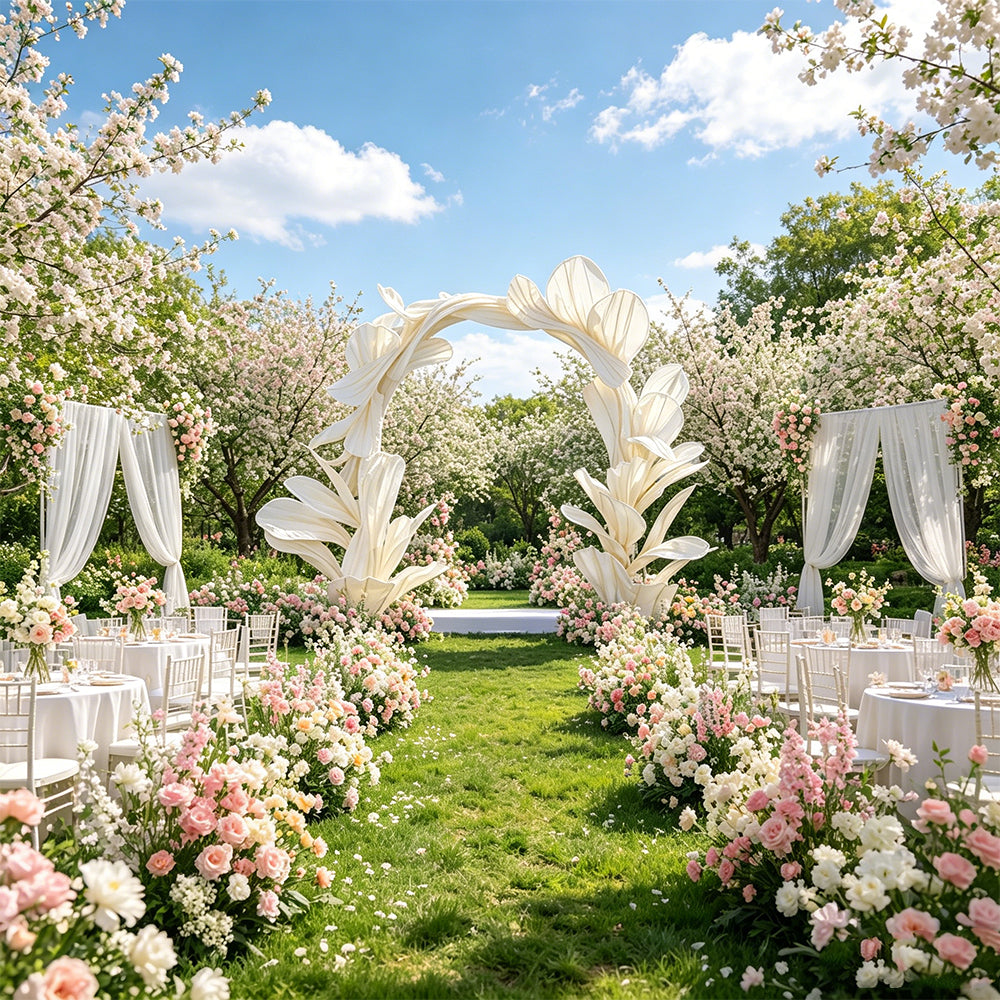 Flowerva Sculptural Petal Arch Wedding Decoration
