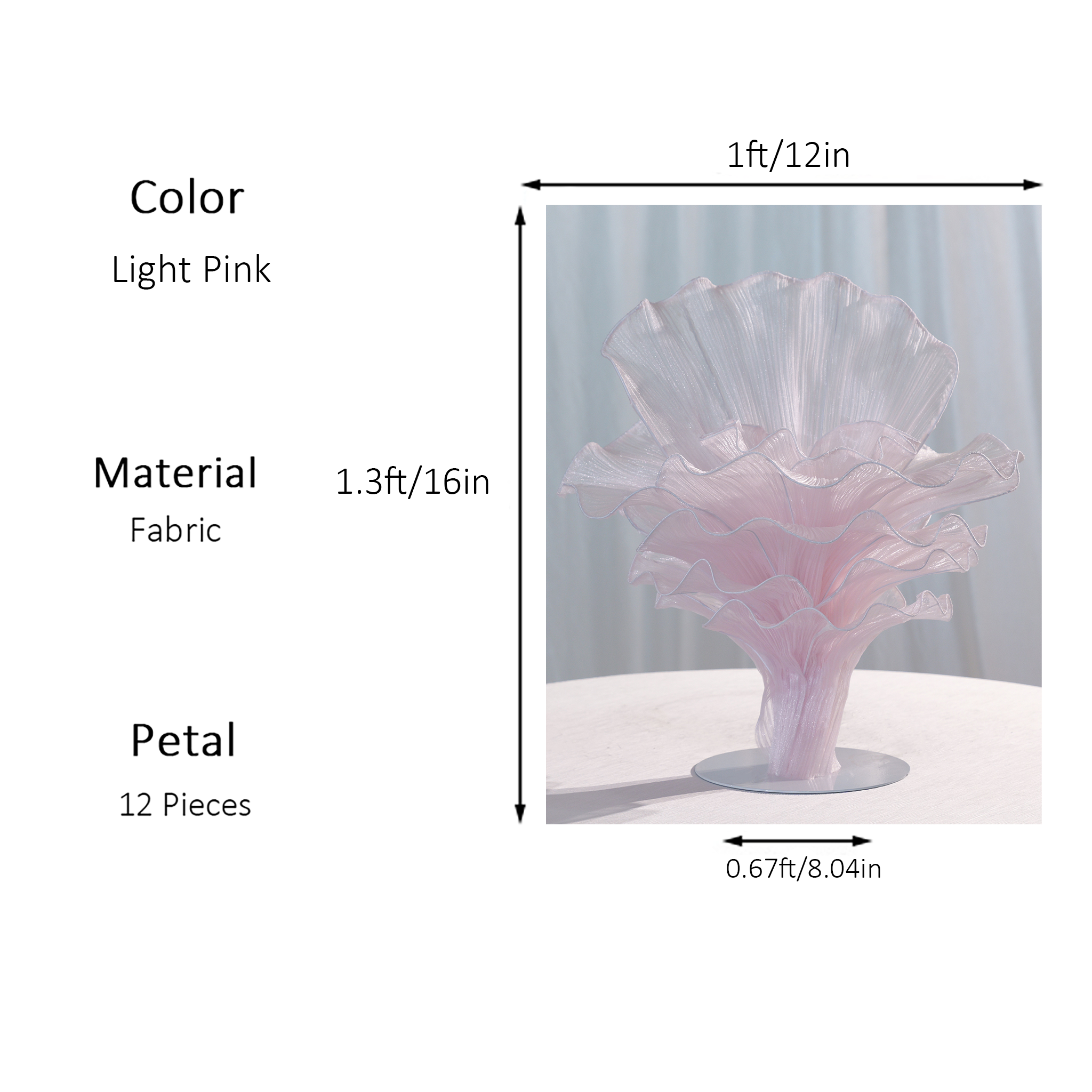 Flowerva Signature Sculptural Table Flower Ceremony Decor