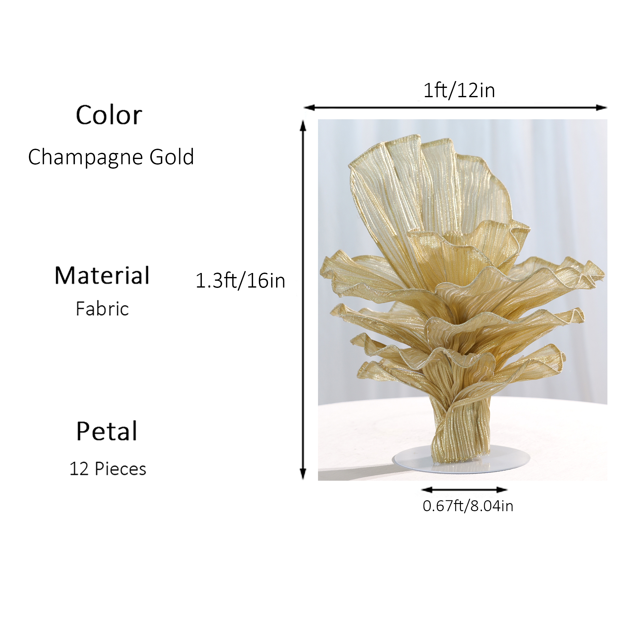 Flowerva Versatile Table Florals for Weddings, Events & Everyday Decor