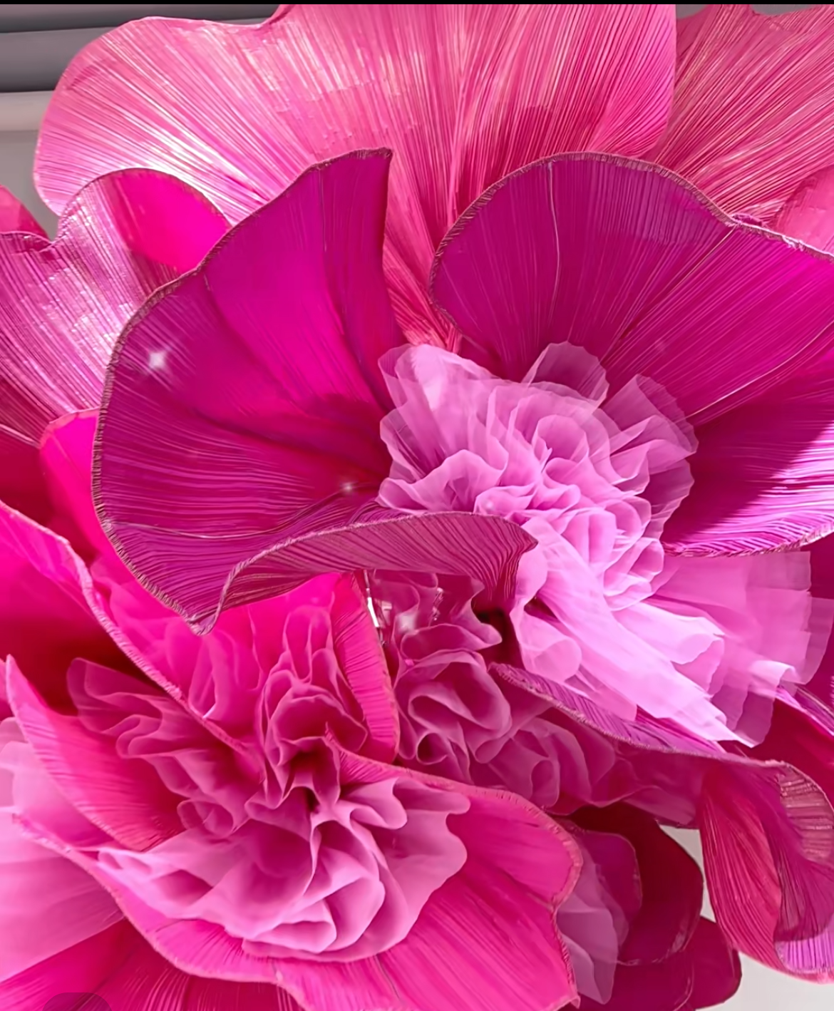 Flowerva Romantic And Passionate Red Purple Cloud Rose Styling Wedding Decor