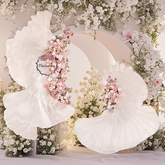 Flowerva White "Ballet Love" Gorgeous Wedding Party Background Decoration