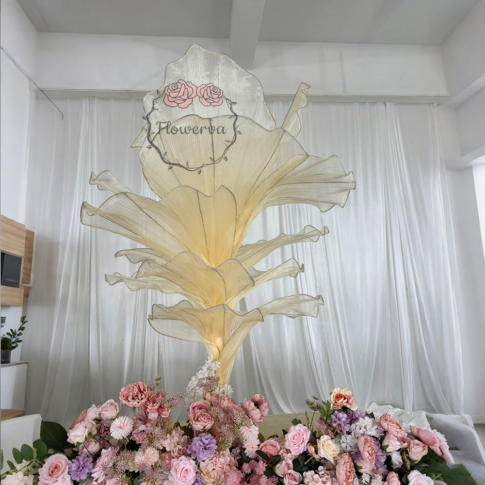 Flowerva Fabric Table Flower Wedding Decor(Without Flowers)