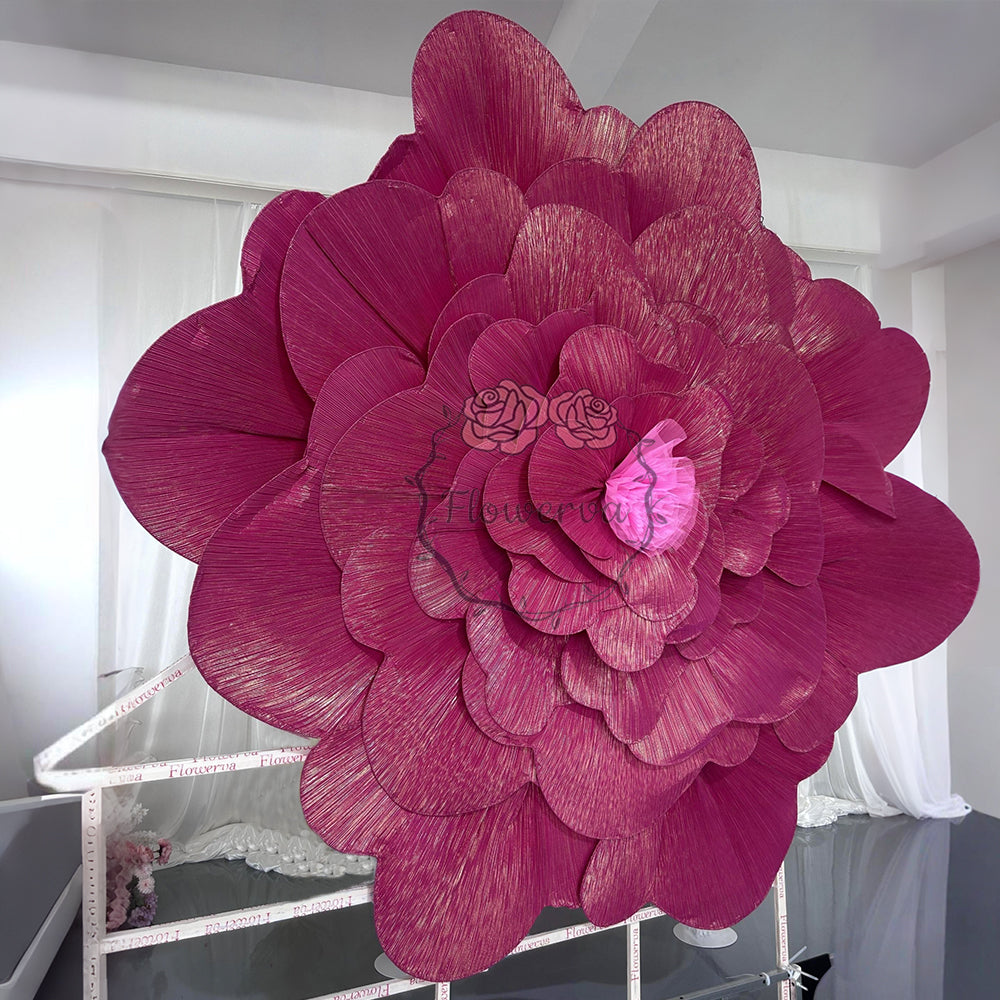Flowerva Giant Rose Story Wedding Art Installation
