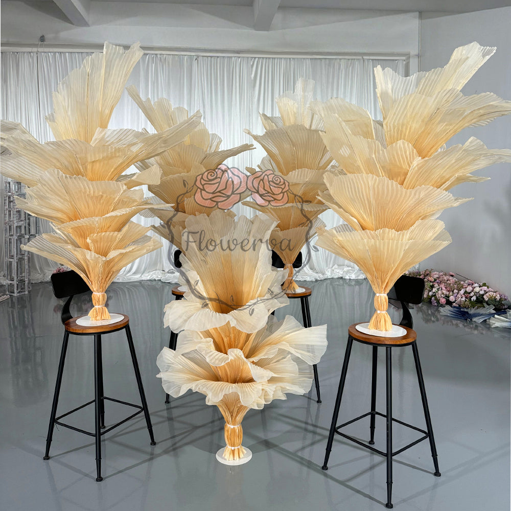 Flowerva Champagne Table Flower Wedding Table Centerpiece