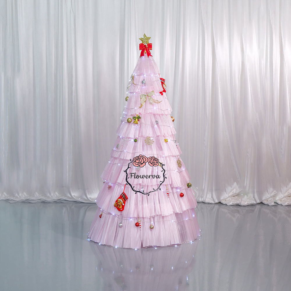Flowerva "Frost Ballet" Art Christmas Tree Installation