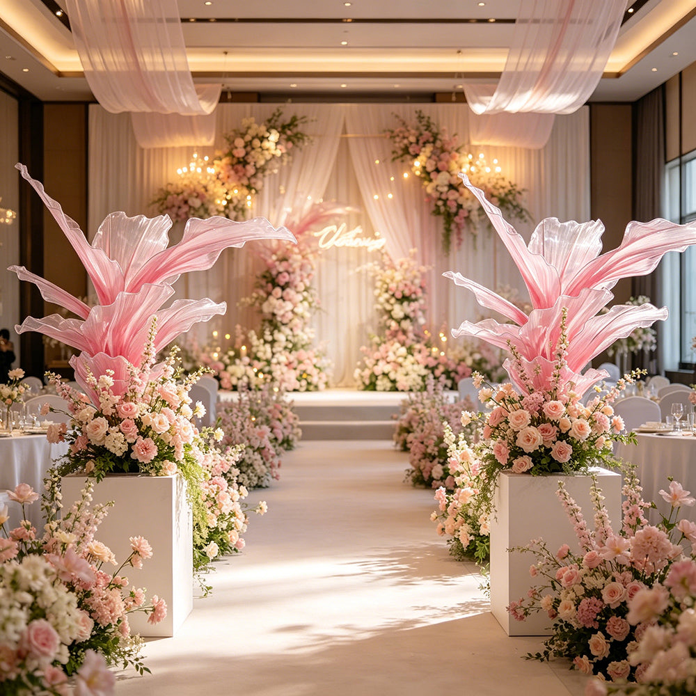 Flowerva Gradient Rose Table Flower Wedding Decoration 3.0 Upgraded Version