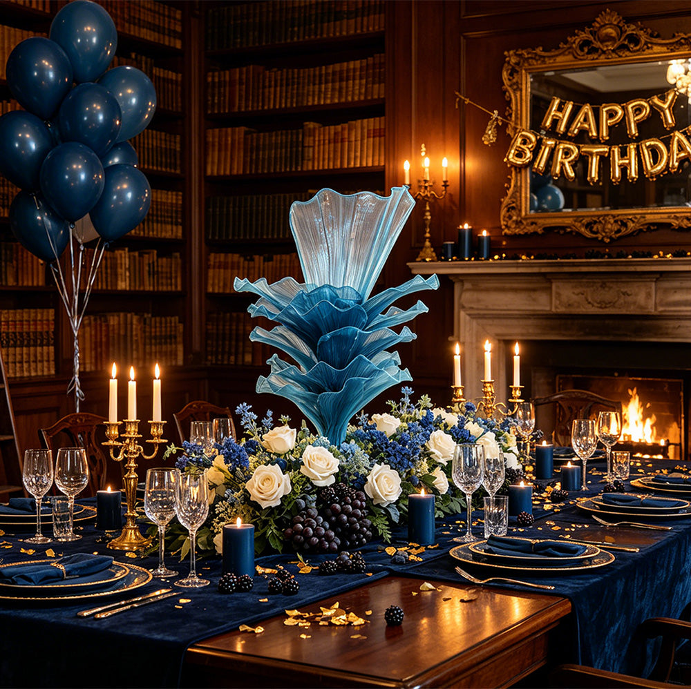 Flowerva "Ocean Love" Wedding Ceremony Deep Lake Blue