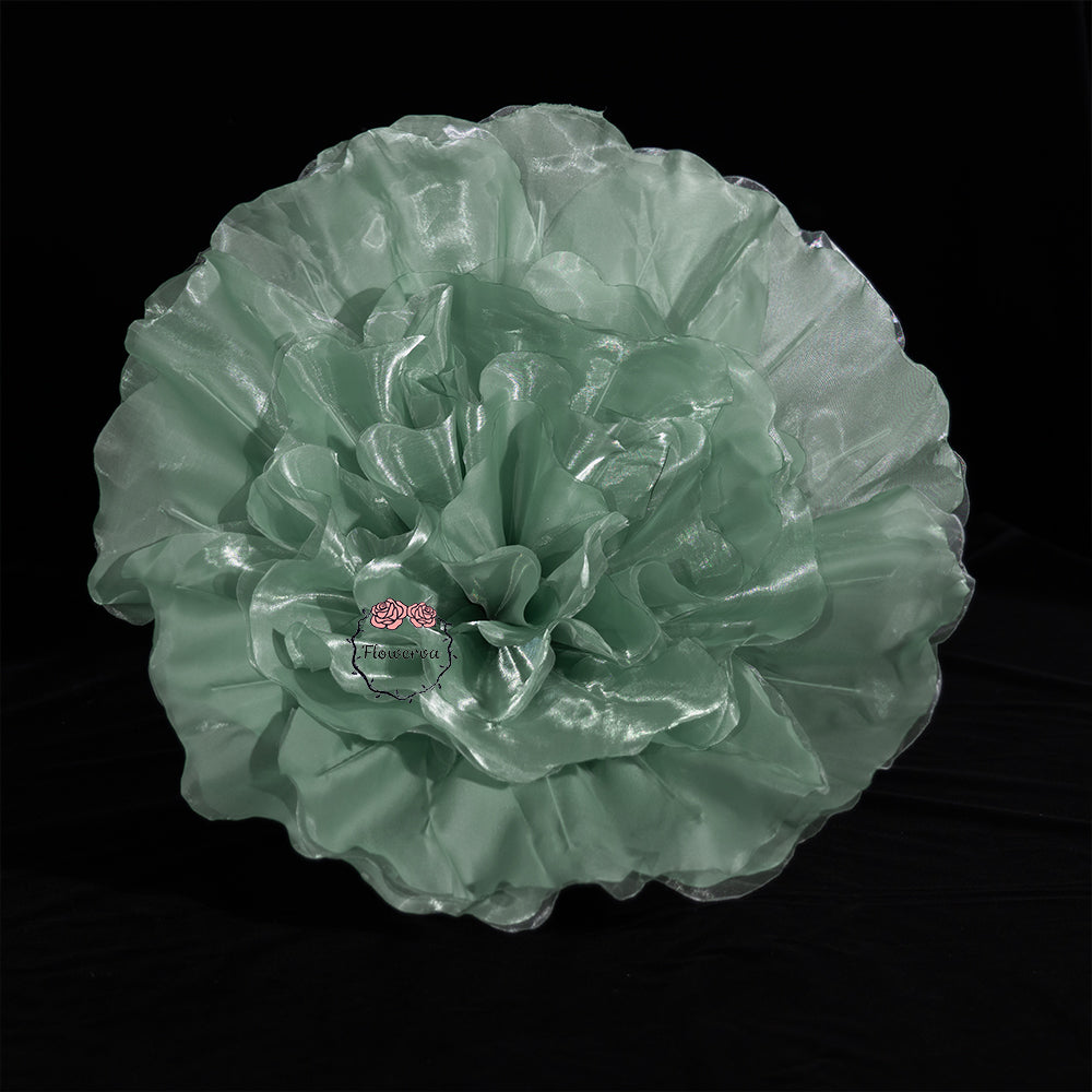 Flowerva Luminous Ruffle Core Fabric Flower