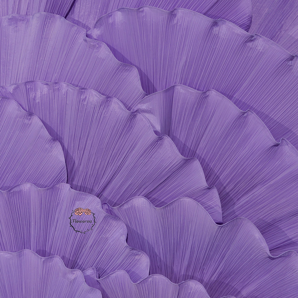 Flowerva Giant Crystal Purple Petal Wave Wedding Party Decoration