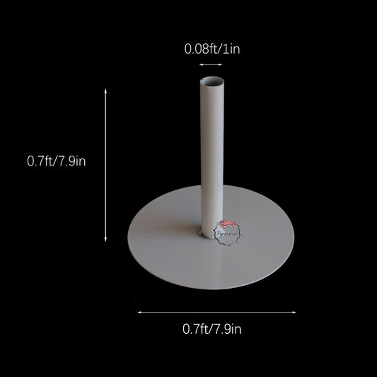 Flowerva Sturdy Matte White Base Stand