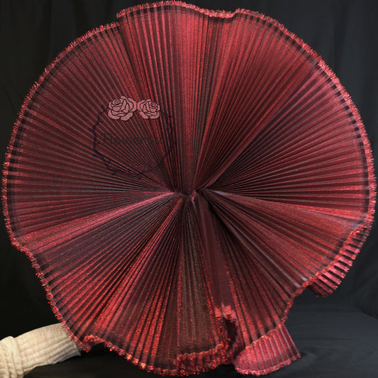 Flowerva Black Red Pearlescent Fabric Wedding Stage Decoration