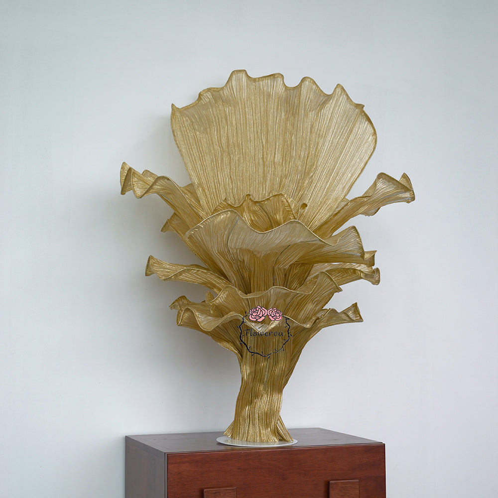 Flowerva Champagne Gold French Vintage Wedding and Home Art Decoration