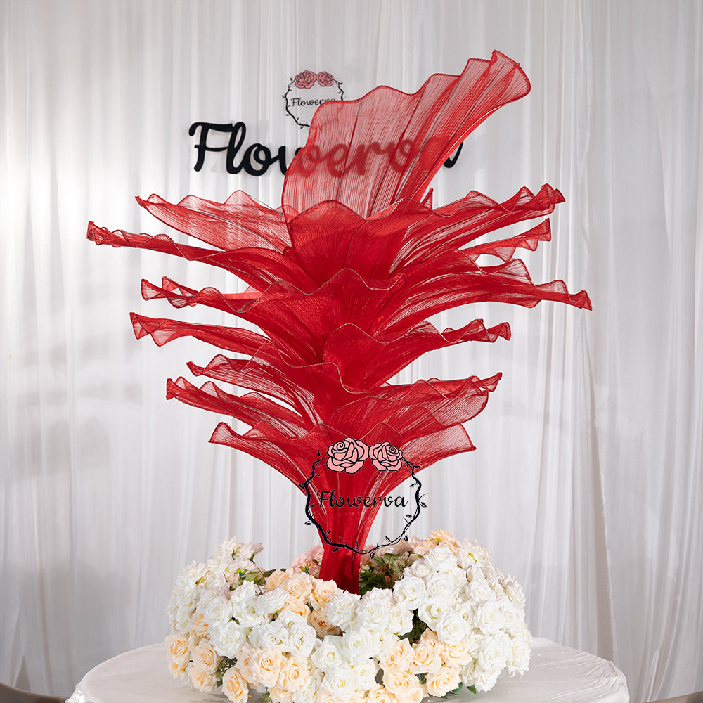 Flowerva Aesthetic Wedding Art Installation Red Vintage 180cm