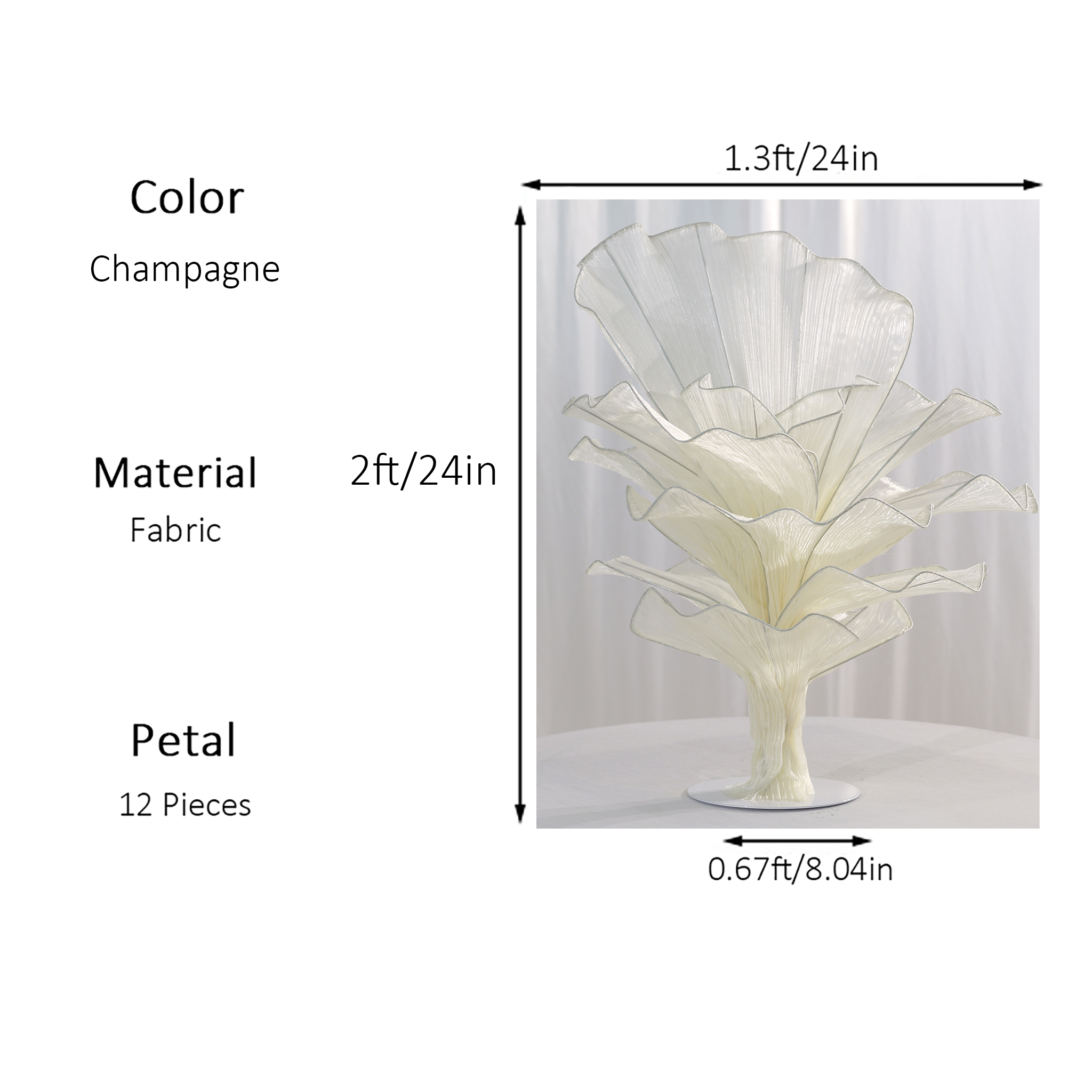 Flowerva Versatile Table Florals for Weddings, Events & Everyday Decor