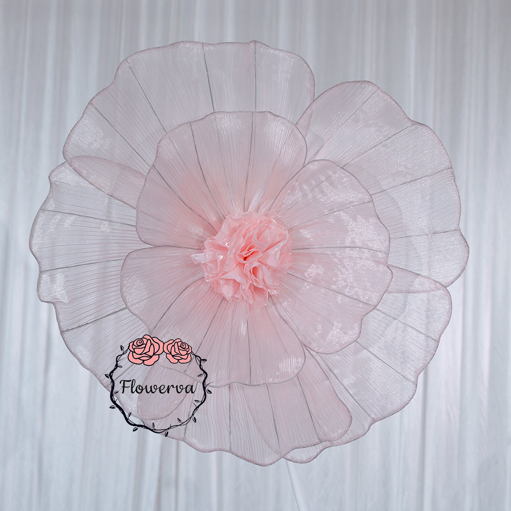 Flowerva Fabric Giant Flower Centerpiece Luxury Wedding & Event Decor