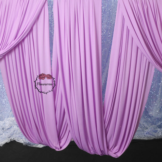 Flowerva Fantasy Purple Milk Silk Elastic Drapery Wedding Scene Decoration #64